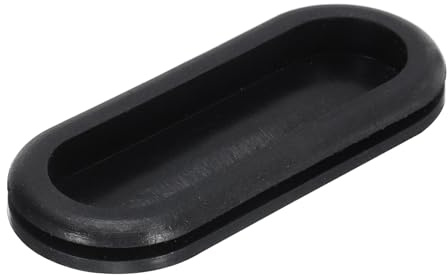 sourcing map Rubber Grommet Mount Size 75 x 25 mm Oval Double-Sided for Wire Protection 10pcs