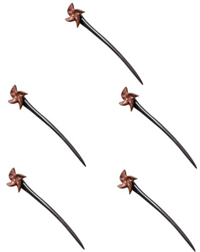 FRCOLOR 5piezas Palillo De Madera Retro Cabello De Mujer Accesorio Japonés Palillo Decorativo Para Moño Cosplay y