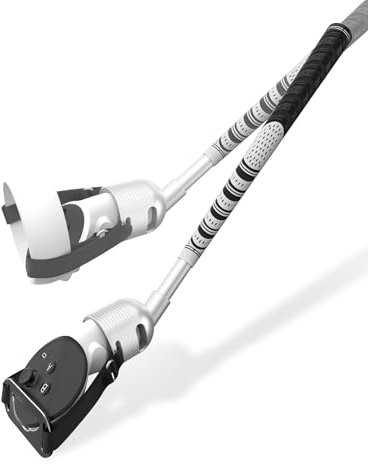 BRICOK Aluminium Alloy VR Golf Club Attachment for Meta Oculus Quest 3/Quest 2/Meta Quest 3S Unblock Signal Aluminum VR Golf Club Attachment 1:1 Molded Controller Adapter & Fixed Plate (Black)