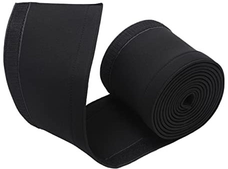 DOITOOL 2 Rolls Cable Management Sleeve Protective Cover Neoprene Black 1 Meter Wire Sleeve Protects from Pets Chewing and Children for Home and Office