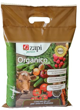BERARDI | ZAPI | Concime Universale Organico BIO PLUS per piante da orto e da giardino di orgine naturale 4 KG | Con azoto a lenta cessione | Consentito in agricoltura biologica