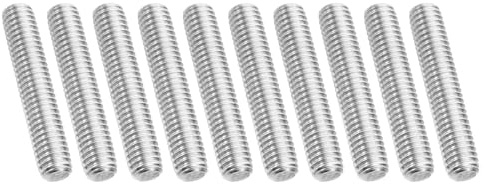 PATIKIL UNC 3/8-16 Varilla Roscada de Acero Inoxidable 304, 10pcs Espárragos de Barra de Varilla Completamente Roscados Rosca Derecha Pernos Prisioneros para Abrazaderas, 60mm Largo
