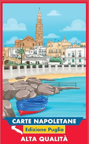 Palmitessa Carte Da Gioco Napoletane Edizione Puglia, Modiano Carte Napoletane, Scatolo Rosso, Alta qualita
