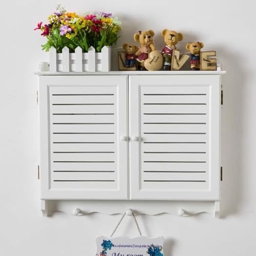 Tapa Cuadro Electrico Cubierta Decorativa para Caja de Interruptores con Gancho, Cubierta para Ocultar Enrutador Wifi, Decoración de Gabinete para Habitación, Cubierta de Panel Eléctrico, para Sala(Wh