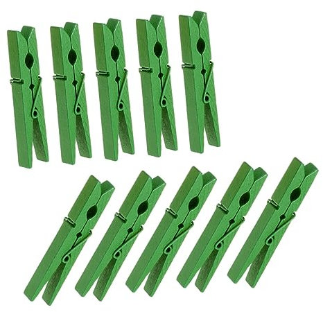 Cabilock 40pièces Pinces à Linge Bois Résistant De Vert Pratiques pour Couettes Et Vêtements