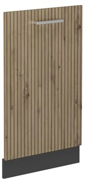 Vicco Panel Frontal del lavavajillas R-Line, Roble Artesanal, 45 cm