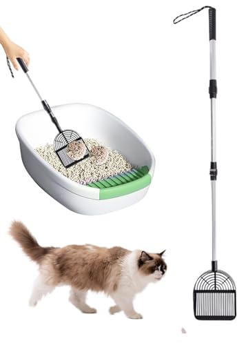 Generisch Katzenstreuschaufel - Ausziehbare Katzentoiletten-Schaufel | Edelstahl Haustierzubehör Mit Multifunktion Für, Garten Und Tierhygiene
