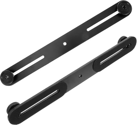 EPIGEIST 2 Stück T-förmige Mikrofonhalterung aus Aluminiumlegierung mit Doppelter Halterung und 1/4 Standardgewinde Rostfrei und Einfach zu Bedienen für Audio Zubehör