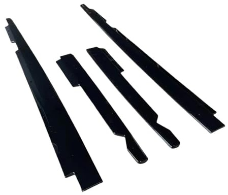 pour BMW E90 E92 E93 pour M3 4 Portes 2005-2013 ABS Jupes Latérales Diffuseur Pare-Chocs Becquet Kit Carrosserie Noir Brillant Jupes Latérales Inférieures