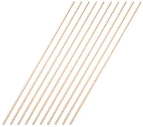 Générique Bandes de Moulure en Bois de Pin 10 Pièces 6 MM X 50 CM Baguettes Triangulaires Isocèles pour Encadrement Fenêtre et Décoration Intérieure