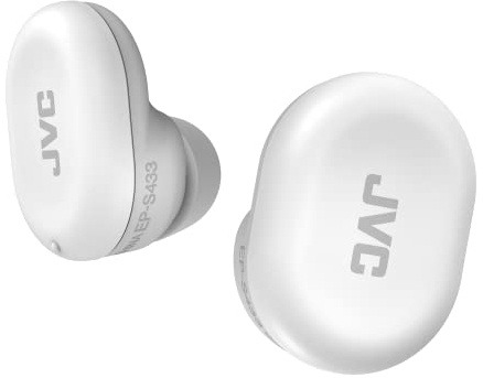 JVC EP-S433 Reusable/Washable Memory Foam Ear Plugs, Designed for Deep Sleep, Travel, and Noisy Environments - Noise Cancelling, Secure & Comfortable Fit, Block Out Snoring, White