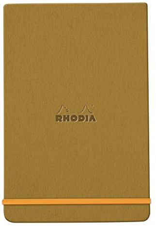 Rhodia 194340C Notizbuch Webnotepad 9x14cm liniert 96 Blatt Gold
