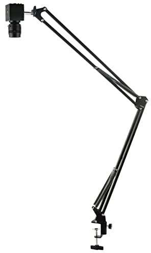ZTBH Mikroskop-Zubehör-Kit 108. 0p imx307. Electronici Ndustriell Video-Mikroskop-Kamera-35mm-Fokusobjektiv Mikroskopische Objektträger (Color : 51cm Stand Set, Magnification : Black)