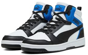 PUMA Unisex Rebound V6 Sneakers, PUMA BLACK-PUMA WHITE-PUMA TEAM ROYAL, 41 EU