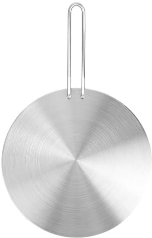 Difusor de Calor de Acero Inoxidable Placa de Inducción Adaptador Convertidor Placa de Cocina Eléctrica de Gas (24 cm) Utensilios de Cocina (24cm)
