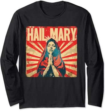 Cooler American Football mit lustigem Hail Mary Langarmshirt
