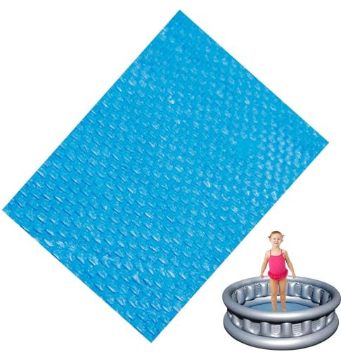Solar Pool – Bubbles Pool Solar, robuste Thermo-Poolfolie, wiederverwendbar, wärmespeichernd, schwimmende Pool-Sonnendecke für im Boden und über dem Boden, transparent