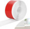 DBREAKS Plinthe souple en PVC, plinthe autocollante, 10 cm x 10 m, blanche, bande d'étanchéité étanche, pour cuisine et salle de bain