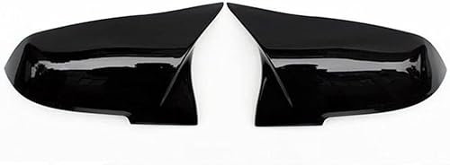 Auto Spiegelkappen für BMW 1 2 3 4 Series F20 F30 F31 F32 F34 F36 E84 2014-2018 Seitenspiegel Abdeckung Rückspiegel Abdeckkappe Ersetzen Sie die Tuning Zubehör,1 Pair Glossy Black-a