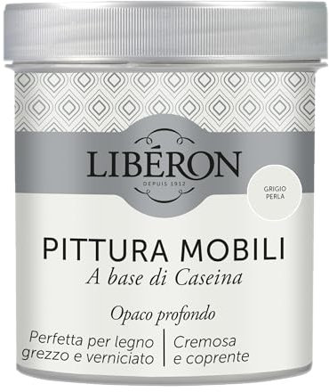 Libéron Pittura Mobili a base di Caseina Grigio Perla 0.5 L