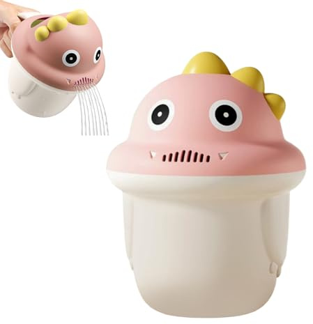 LdawyDE Regadera Baño Bebe, Jarra Baño Bebe, Rosa | Fácil y Divertido Lavar el Pelo, El Vaso para Lavar el Pelo Perfecto para Bebés y Niños