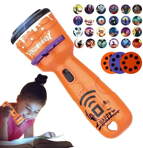 Ancsttu Lampe Torche Pour Tout-Petits | Lampe Torche Jouet Pour Halloween,Veilleuse Nuit Chambre Bébé Fête Cadeau Voyage Maison Maternelle Pour Dormir