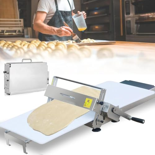 XINRISHENG Sfogliatrice Manuale per Pasta, Macchina Manuale per Pasta, sfogliatrice compatta, Spessore Regolabile 0,2-25 mm,400