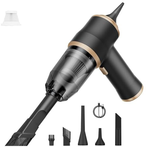Neatmate Mini Vacuum, 3 in 1 Vacuum Cleaner Portable Mini Home and Car, 15000Pa Powerful Handheld Vacuum Cleaner, Portable Cordless Rechargeable for Car, Sofa, Office, Pet, Home (Black)