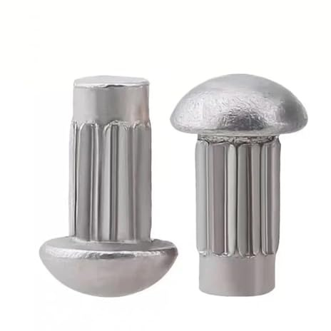 100 Uds GB827 remaches de aluminio sólido moleteado for placa de identificación M2-M4(M2x6)