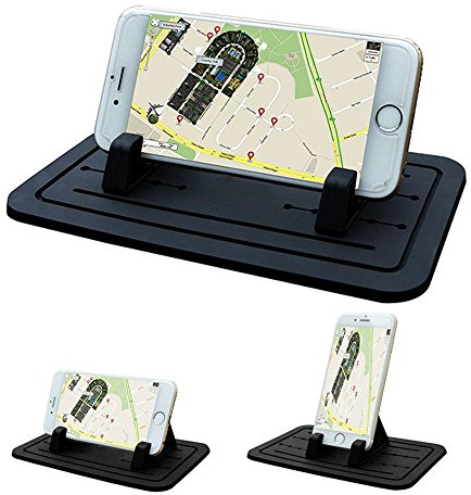 L&P A144 Handyhalterung Silikon Antirutschmatte Auto Handy Halterung Anti Rutsch Pad Halter Smartphone kompatibel mit Apple iPhone 6 6s 7 7Plus 8 8 Plus X Plus - Samsung Galaxy S7 S7+ S8 S8+ S10 S10+