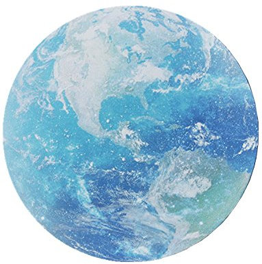 DINOWIN Tapis de Souris Rond 220x220x3mm, Mouse Pad Base en Caoutchouc Anti-Glissant pour Ordinateur et Ordinateur Portable (Terre)