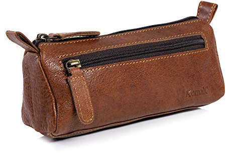 KomalC Pen Pencil Pouch Craft Tool Kit for Office Business Work for Men Women Marker Color Brush Bag for Artist (Brown)