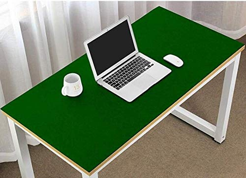 Erweiterte große Schreibtischunterlage aus Filz, ultradick, antistatisch, für Maus und Tastatur, Gaming-Pad, Schreiben, Laptop, Matte, rutschfest, für Büro und Zuhause, 120 x 60 cm, grün