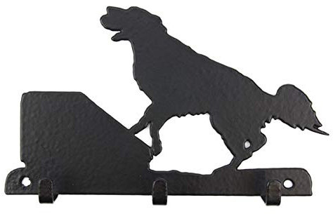 Tierisch-tolle Geschenke Flyball Leinengarderobe - Schlüsselbrett - Garderobe mit Hundemotiv