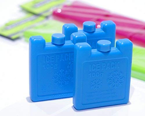 Homespired® Mini-Gefrierblöcke, 3er-Pack, wiederverwendbare Eiskühler, Kühlakku für Kühltasche, Kühlbox, Luch, ideal für Picknick, Camping, Lunchbox
