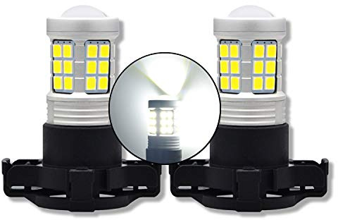 MCK Auto – PY24W vita LED Canbus glödlampor sidoljus dagsljusbelysning mycket ljusa och utan fel – förvandla din resa