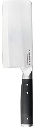KitchenAid Gourmet 15 cm / 6 Pollici Mannaia per Carne E Verdura, Acciaio Giapponese Ad alto Tenore di Carbonio Affilato