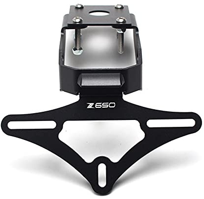 Motorrad Schwanz Tidy Für Kawasaki Z650 Ninja 650 2022 2023 Motorrad Registrierung Kennzeichenhalter Fender Eliminator Halterung Halterung mit LED Kennzeichenbeleuchtung (Z650)