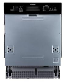 Wolkenstein WGSP14-6DTI Einbau-Geschirrspüler | Teilintegriert | 60 cm | 14 Gedecke | 6 Programme | Startzeitvorwahl bis 12 Stunden | Halbe Beladung Funktion | Energieeffizienzklasse D