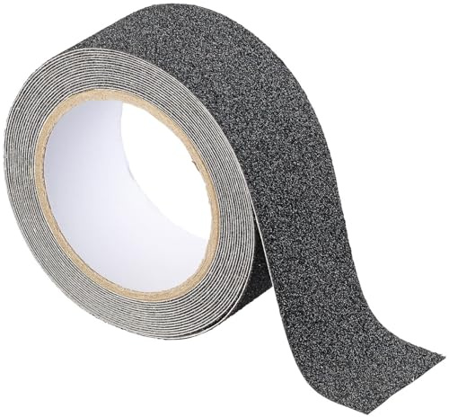 AGT Klebeband rutschfest: Anti-Rutsch-Klebeband, wasserfest, schwarz, 10 cm x 10 m (Super wasserdichtes Klebeband, Antirutschbelag, Selbstklebende Fliesen)