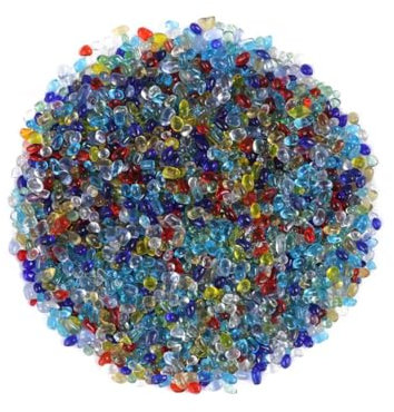Zerodeko 200g Bunte Glasperlen Glassteine Mit Polierter Oberfläche Natürliche Deko-kieselsteine Für Aquarium Terrarium Vasen Garten Und Bastelarbeiten Farbenfrohe Kristallsteine Leicht Zu r