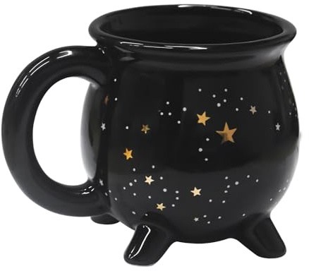 sudatong Star Taza de café, 300 ml/10 oz de cerámica, taza de café, bonita taza, verano invierno, cumpleaños, Halloween, Pascua, regalo (estrella)