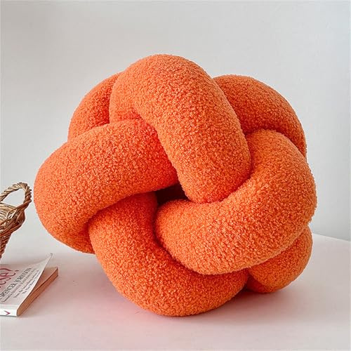 Herfair Knotenkugelkissen Knoten Kissen Dekorative Wurfkissen 30cm Ultra weiche Lamm Samt geknotete Kissen Knotenkissen Home Dekoration für Sofa Bett Couch