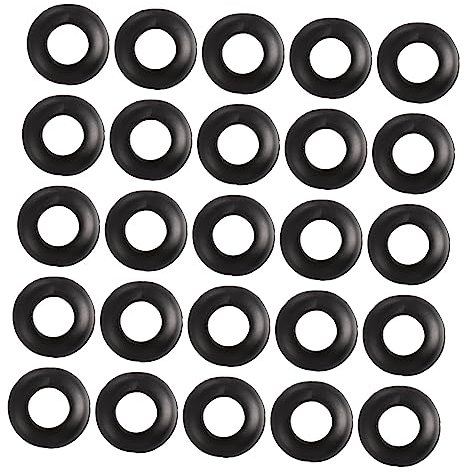 SOLUSTRE 100pcs Protective Coil Rubber Grommet O-ring Grommet for Wire Cable Insulation in Electrical Projects