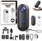 Stallion Frames Body Camera, Visus Cam, 2025 New Stallionframes 4k Mini Handsfree Bodycam, 360° Rotation Portable Wearable Mini Action Cam with Magnetic Clip, for POV, Cycling, Diving (Black,1080p)