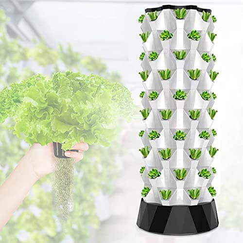 HYEFDWS Tour de Culture hydroponique, Tour de Culture pour légumes, Ensemble de Tour hydroponique pour Fruits et légumes, 48 Pots