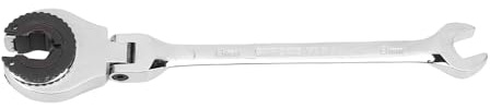 Garosa 8mm Open Flexible Head Ratcheting Wrench with 72 Teeth Ratcheting Spanner CR V Steel 180 ° Adjustable Angle for Continuous Nuts Tightening in Tight Spaces for Maintenance Work
