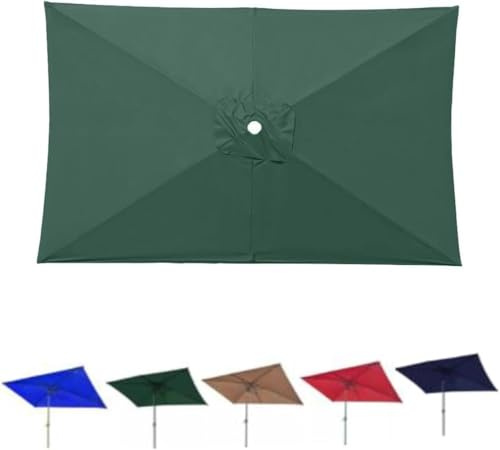 Auvent Rectangulaire De Rechange, Pour Parasol Déporté 3x4 M, Housse En Tissu Imperméable Et Anti-UV Compatible Parasol 6 Baleines, Idéale Pour Terrasse Et Jardin