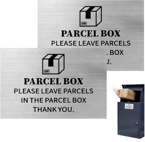 Autocollants De Logo D'emballage,2 PCS 10 * 15CM Panneaux Autocollants pour Boîte Aux Lettres Décoration De Boîte Express Résistant Aux Intempéries pour Maison Bureau Magasin Intérieur et Extérieur