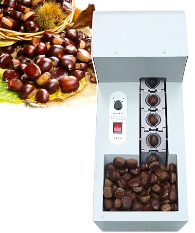 Máquina descascaradora de castañas, galletas eléctricas con profundidad ajustable, alimentación manos libres, salida 150-300 kg/h, incluye 2 juegos de moldes